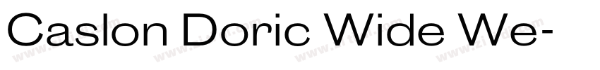 Caslon Doric Wide We字体转换